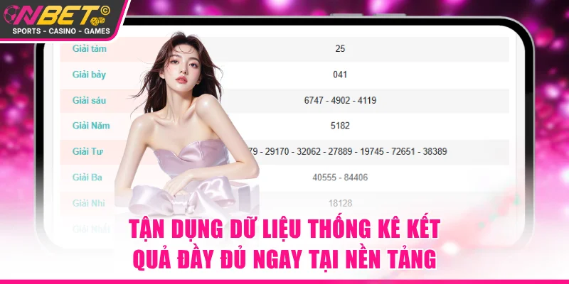 Tận dụng dữ liệu thống kê kết quả đầy đủ ngay tại nền tảng